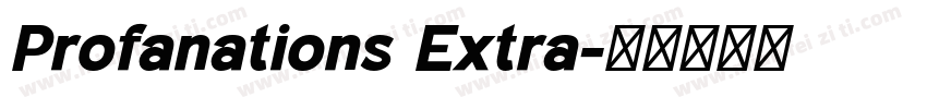 Profanations Extra字体转换